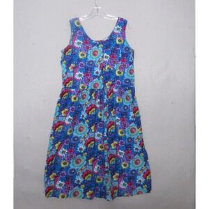 Vintage Bryn Connelly Dress Floral 90s Cotton Cottage Core Prairie Boho Artsy